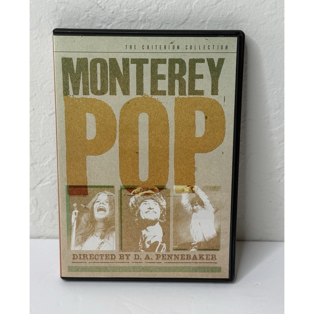 Vtg Monterey Pop The Criterion Collection DVD 1 Disc 60s Singers Pop Festival